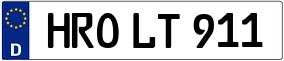 Trailer License Plate